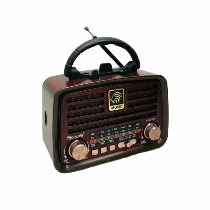 Επαναφορτιζόμενο ραδιόφωνο Retro - RX-1111BT - 011113