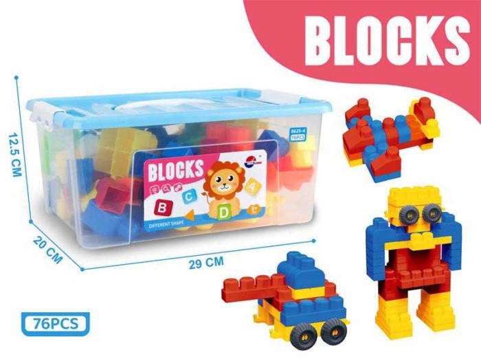 Σετ τουβλάκια κατασκευών DIY - 76pcs - 8625-4 - 221660