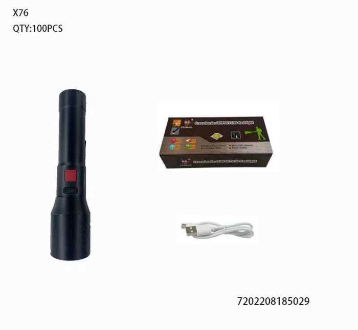 Επαναφορτιζόμενος φακός LED - X76 - 185029 - Image 2