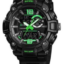 Ψηφιακό/αναλογικό ρολόι χειρός – Skmei - 1529 - Green