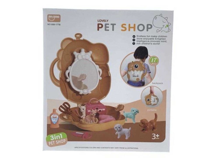 Σετ βαλιτσάκι Pet Shop - 688-177B - 221332