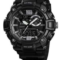 Ψηφιακό/αναλογικό ρολόι χειρός – Skmei - 1529 - Black