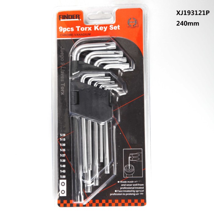 Κλειδιά Torx - 9pcs - 240mm - Finder - 193121 - Image 2