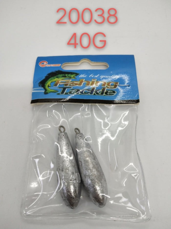 Βαρίδια αλιείας με θηλιά - 40gr - 2pcs - 20038 - Image 2