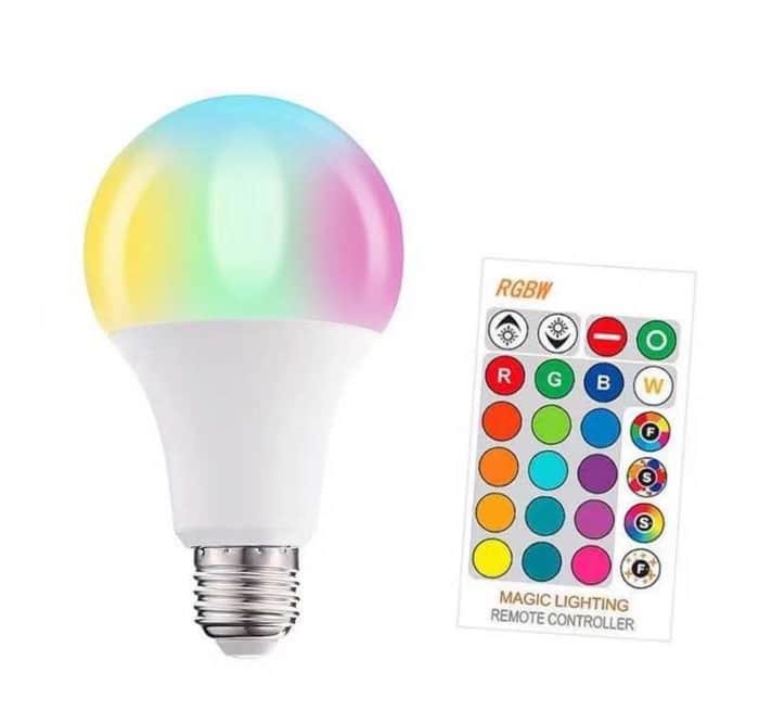 Λάμπα LED με τηλεχειριστήριο - RGB+W - Ε27 - A60 - 5W - 431770