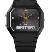 Ψηφιακό/αναλογικό ρολόι χειρός – Skmei - 1604 - Black/Black