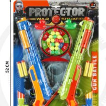 Σετ 2 παιδικά όπλα με στόχο - Soft Gun - 9311-138A - 597491