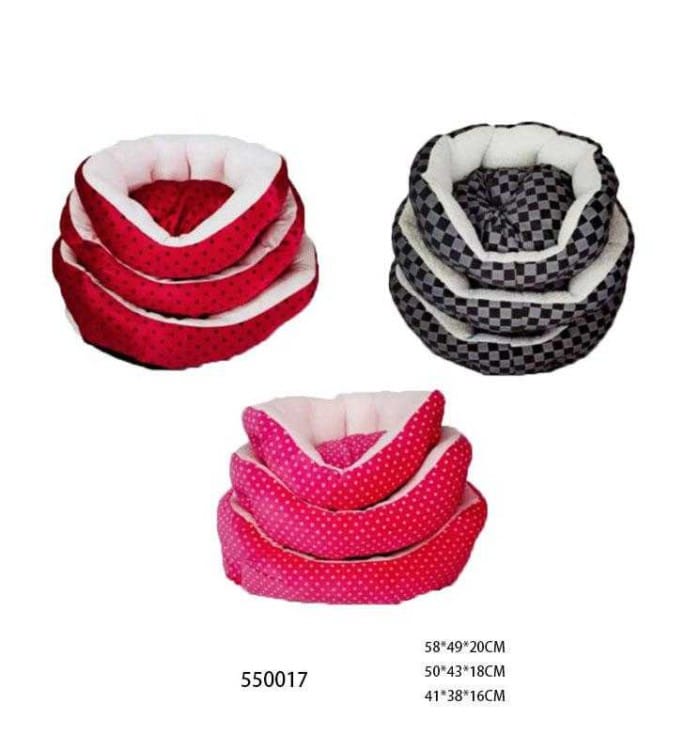 Σετ κρεβάτια κατοικιδίου 3 μεγεθών - 3pcs - 550017
