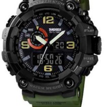 Ψηφιακό/αναλογικό ρολόι χειρός – Skmei - 1520 - Green
