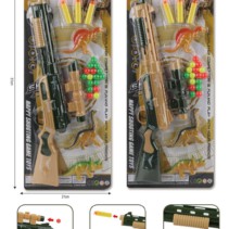 Σετ παιδικό όπλο με φιγούρες δεινοσαύρων - Soft Gun - 9311-113A - 597385