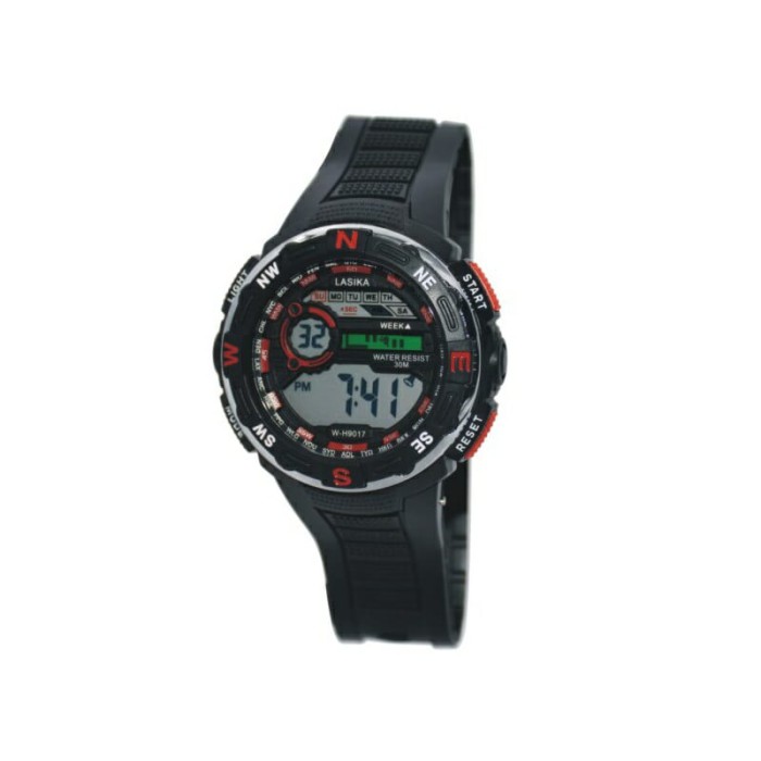 Ψηφιακό ρολόι χειρός - W-H9017 - Lasika - 490170 - Red