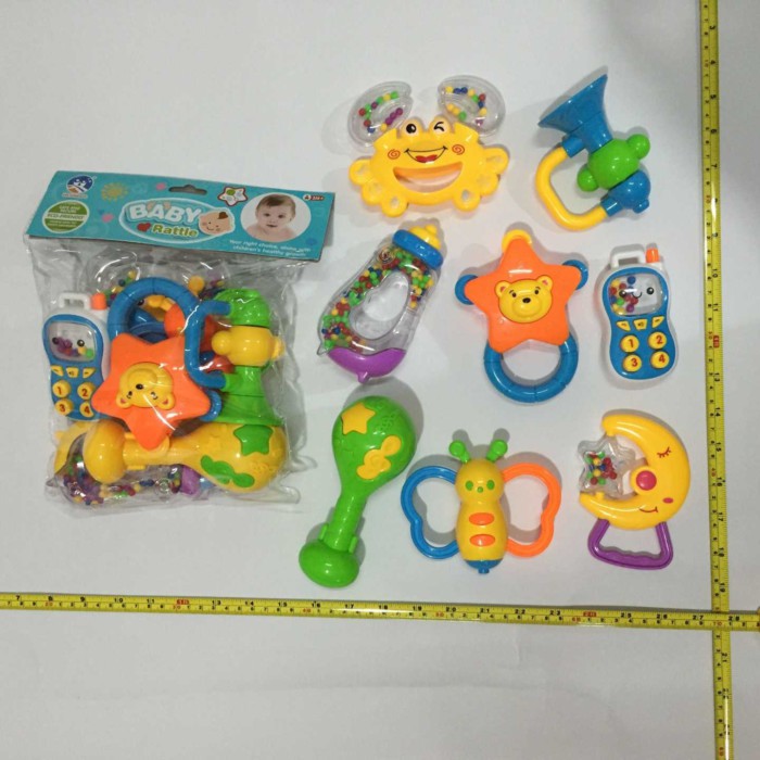 Σετ βρεφικές κουδουνίστρες - 8pcs - 999-1 - 677220
