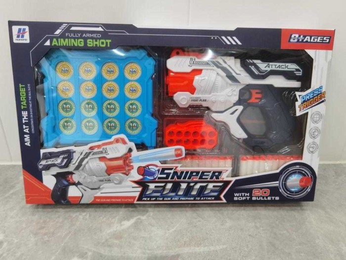 Παιδικό όπλο με στόχο - Soft Gun - EVA-9007B-2 - 163223