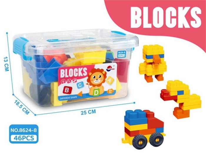 Σετ τουβλάκια κατασκευών DIY - 46pcs - 8624-8 - 221666