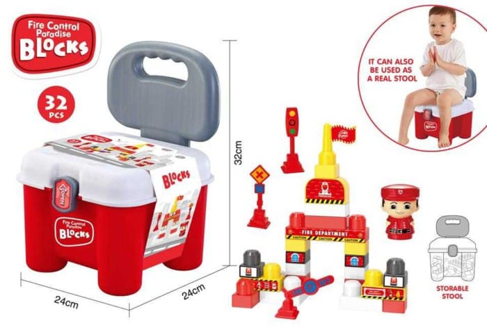 Σετ κατασκευών DIY με τουβλάκια - 32pcs -66118-1 - 493702