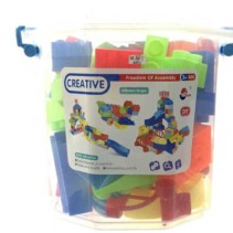 Σετ τουβλάκια κατασκευών DIY - 62pcs - 866-7 - 221644