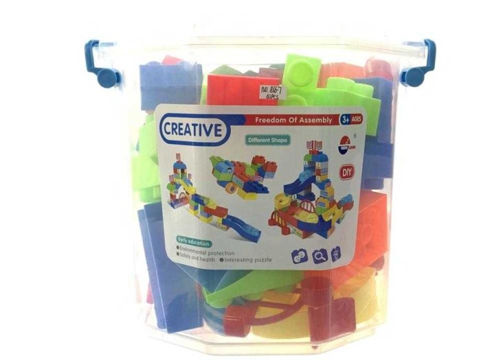 Σετ τουβλάκια κατασκευών DIY - 62pcs - 866-7 - 221644