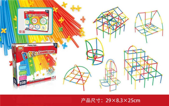 Παιχνίδι κατασκευών DIY με καλάμια - 238pcs - HC-018C-01 - 000182 - Image 2