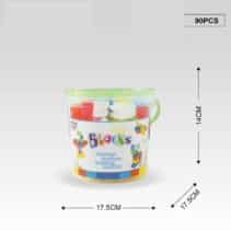 Σετ κατασκευών DIY με τουβλάκια - 90pcs - 6613-4 - 493405