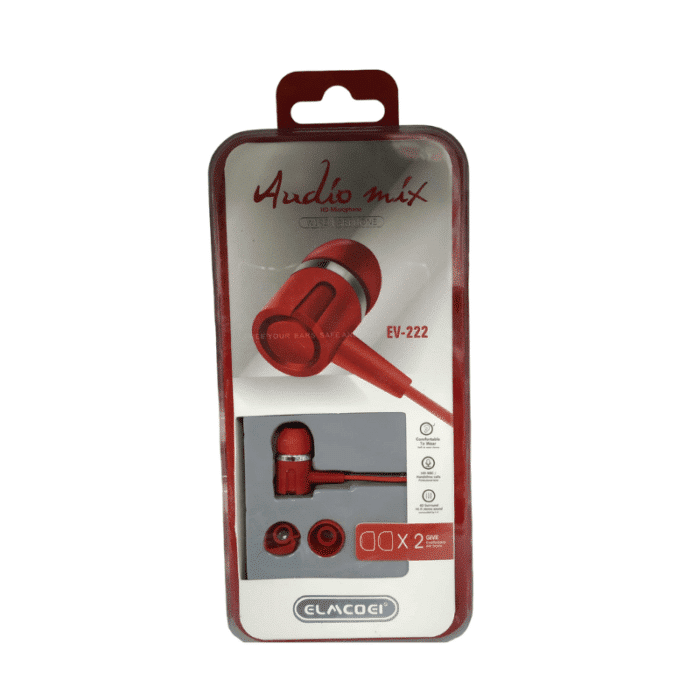 Ενσύρματα ακουστικά - EV-222 - 922226 - Red