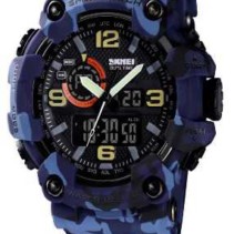 Ψηφιακό/αναλογικό ρολόι χειρός – Skmei - 1520 - Army Blue