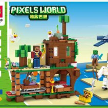 Σετ κατασκευών DIY με τουβλάκια - Pixels World - 606110 - 651906