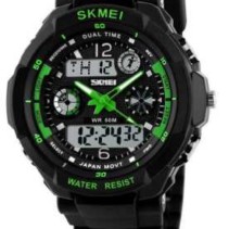 Ψηφιακό/αναλογικό ρολόι χειρός – Skmei - 0931 - Green