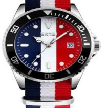 Αναλογικό ρολόι χειρός – Skmei - 9133 - Red/White/Blue