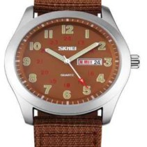 Αναλογικό ρολόι χειρός – Skmei - 9112 - Brown