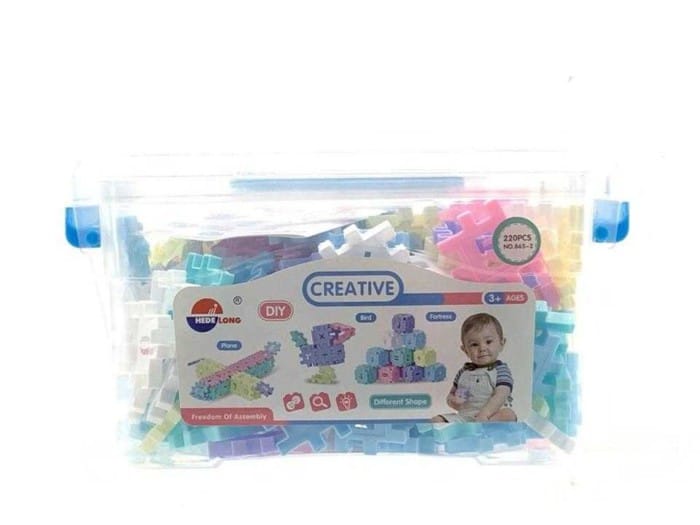 Σετ τουβλάκια κατασκευών DIY - 220pcs - 865-2 - 221646