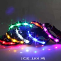 Φωτεινό περιλαίμιο - κολάρο σκύλου - 2.5cm - S/M/L - 550233