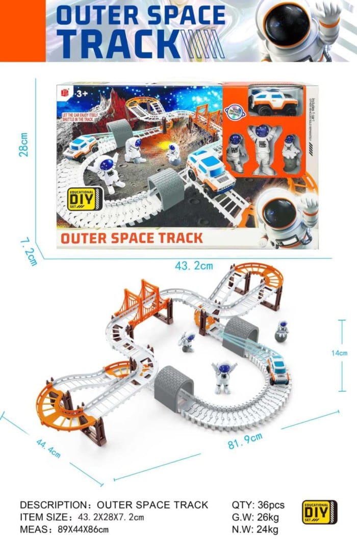 Σετ διαστημικός αυτοκινητόδρομος DIY - Space Track - 888-74 - 900253