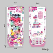 Σετ κατασκευών DIY με τουβλάκια - 120pcs - 6668-6 - 493627