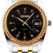 Αναλογικό ρολόι χειρός – Skmei - 9098 - Black/Gold