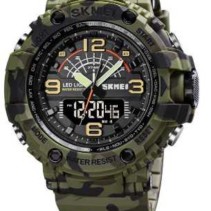 Ψηφιακό/αναλογικό ρολόι χειρός – Skmei - 1617 - Army Green